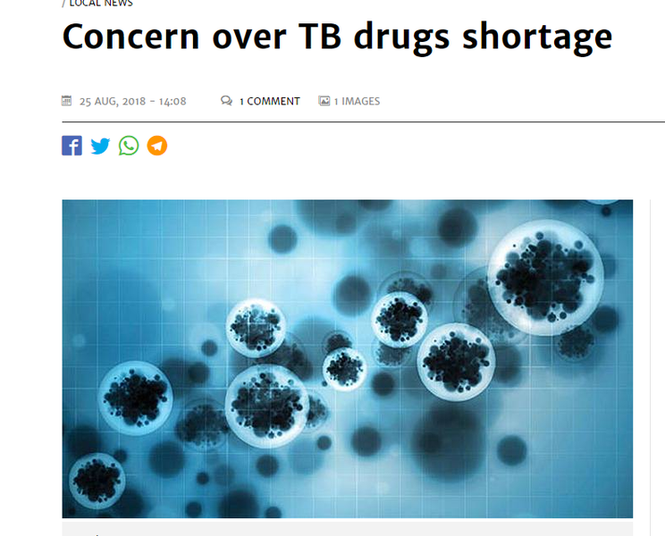 TB drug shortages in Zimbabwe: A risk to adherence TB drug shortages in Zimbabwe: A risk to adherence